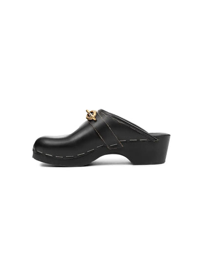 Saint Laurent Le Maillon leather clogs Saint Laurent