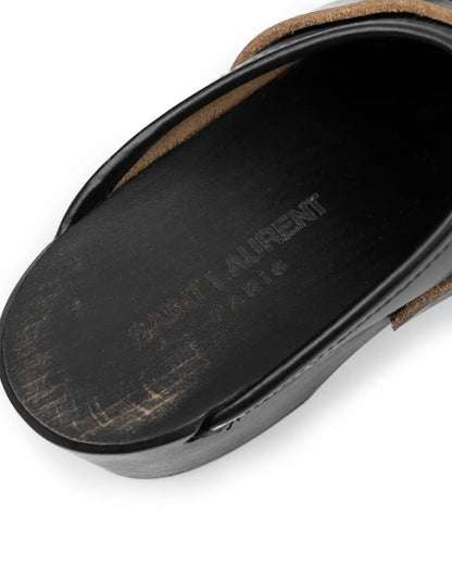 Saint Laurent Le Maillon leather clogs Saint Laurent