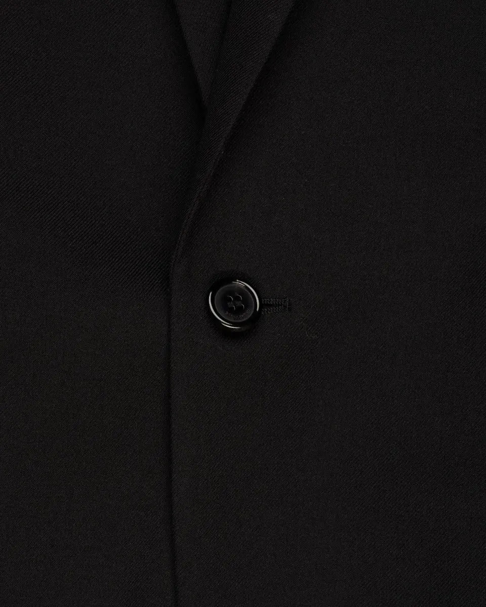 Saint Laurent Pagoda-shoulder gabardine blazer jacket