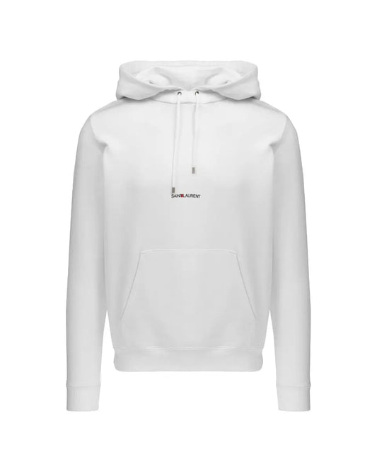 Saint Laurent logo white hoodie Saint Laurent