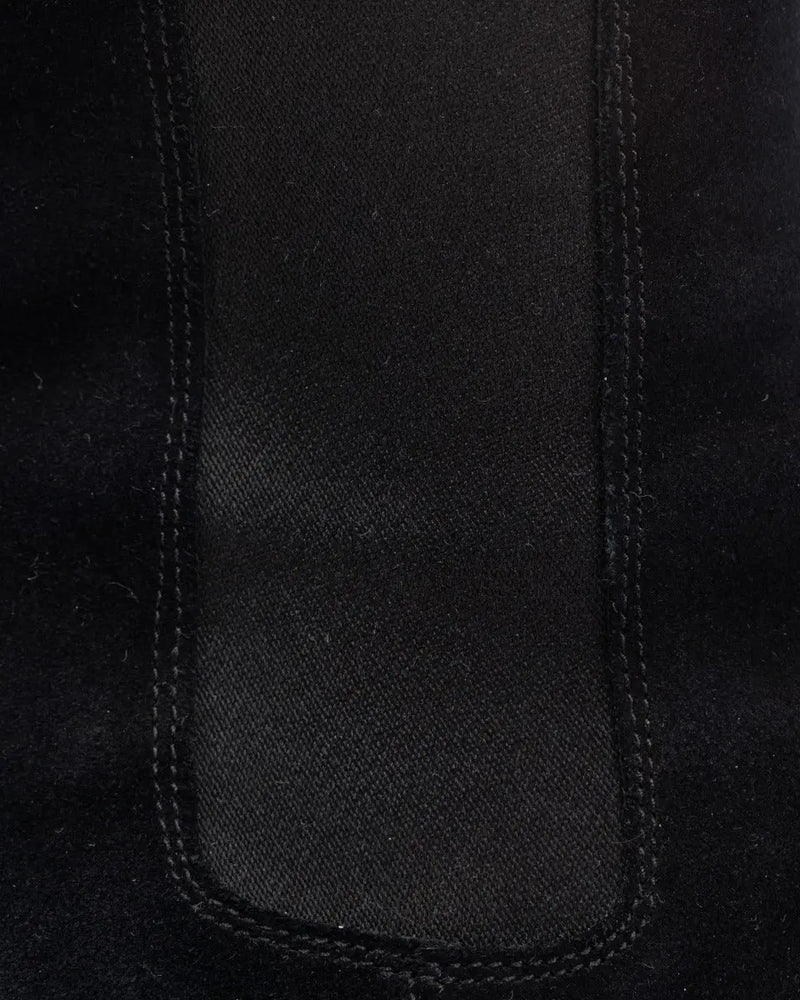 Saint Laurent Wyatt Chelsea suede black boots thumbnail