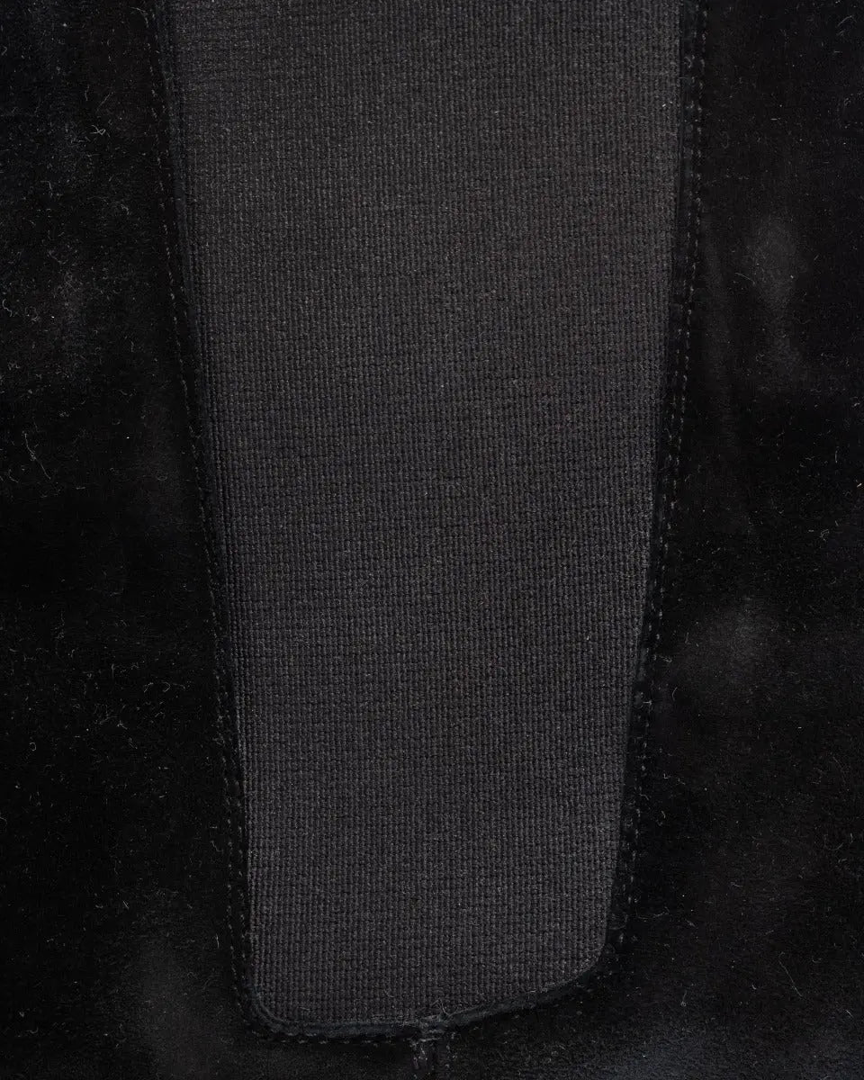 Saint Laurent Wyatt Chelsea suede black boots
