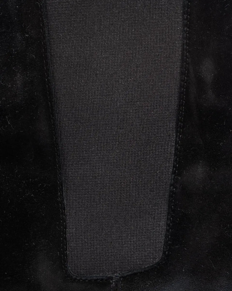 Saint Laurent Wyatt Chelsea suede black boots thumbnail