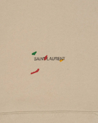 Saint Laurent x Bruno V.Roels paint-splatter logo hoodie Saint Laurent