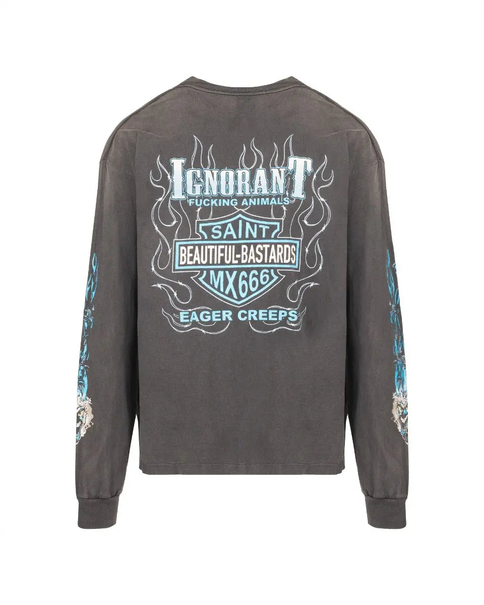 Saint Michael "The Beautiful Bastards" biker long sleeve t-shirt Saint Michael