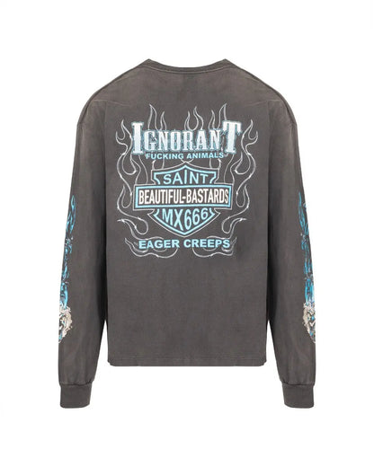 Saint Michael "The Beautiful Bastards" biker long sleeve t-shirt Saint Michael