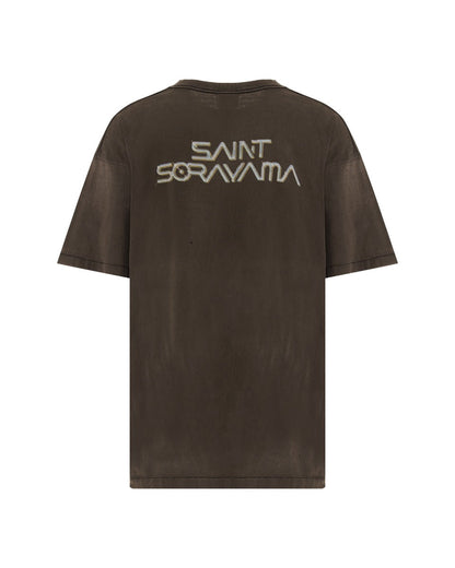Saint Michael x Hajime Sorayama graphic washed grey t-shirt Saint Michael