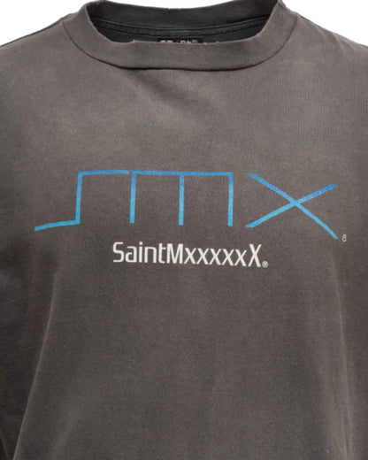 Saint Michael SM6 PlayStation 2 logo washed grey t-shirt Saint Michael