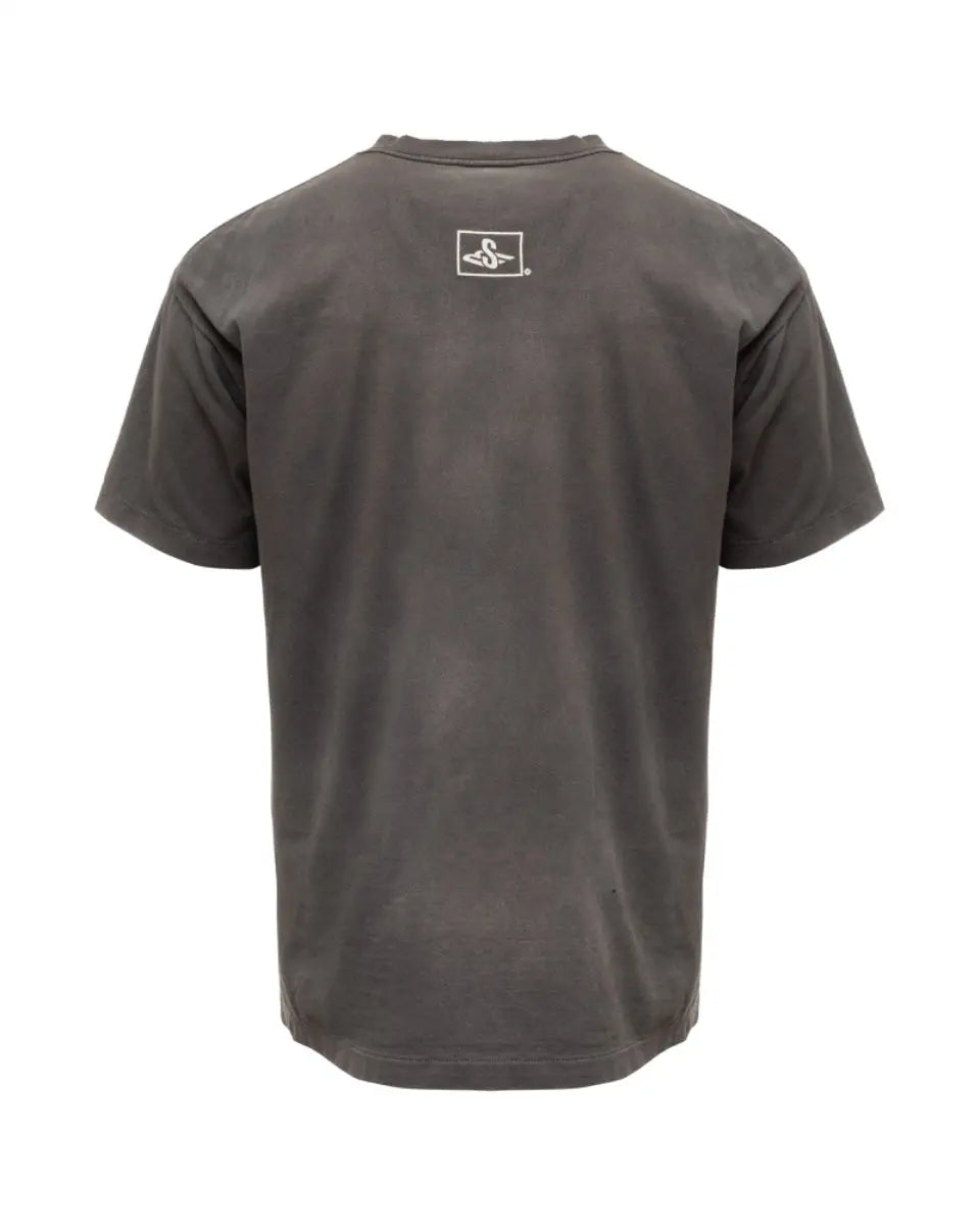 Saint Michael SM6 PlayStation 2 logo washed grey t-shirt