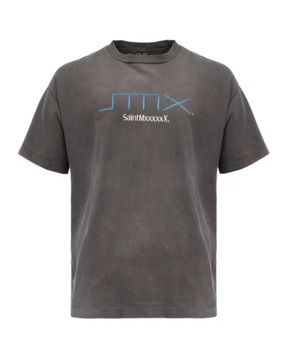 Saint Michael SM6 PlayStation 2 logo washed grey t-shirt Saint Michael