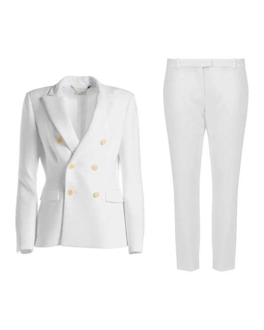 Altuzarra Indiana Optic White double-breasted blazer jacket & Todd Optic White pants ALTUZARRA