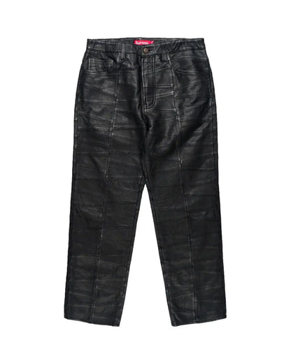 Supreme patchwork 5-pocket leather pants Supreme