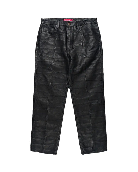 Supreme patchwork 5-pocket leather pants Supreme