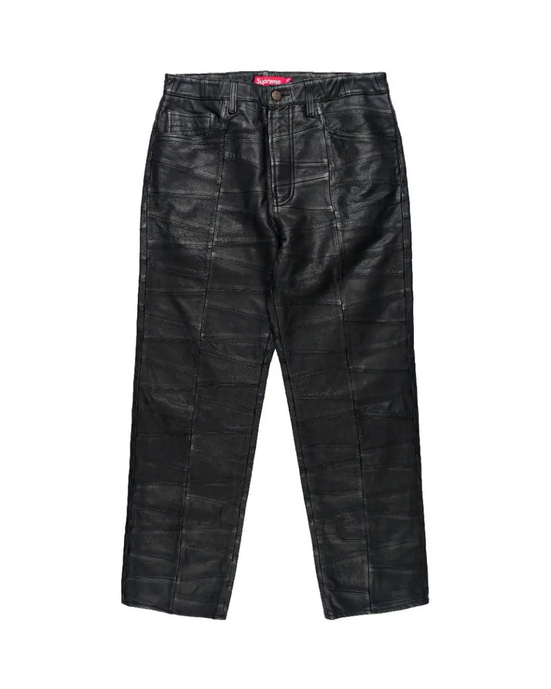 Supreme patchwork 5-pocket leather pants thumbnail