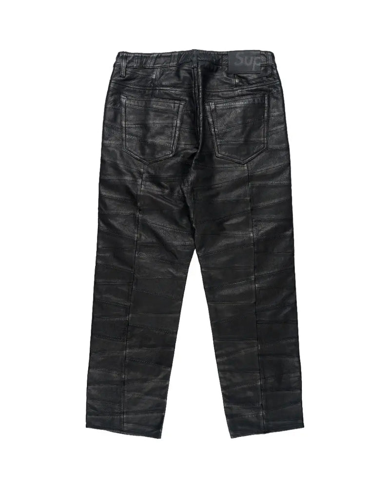 Supreme patchwork 5-pocket leather pants thumbnail