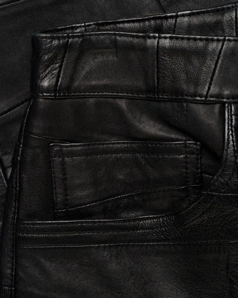 Supreme patchwork 5-pocket leather pants thumbnail
