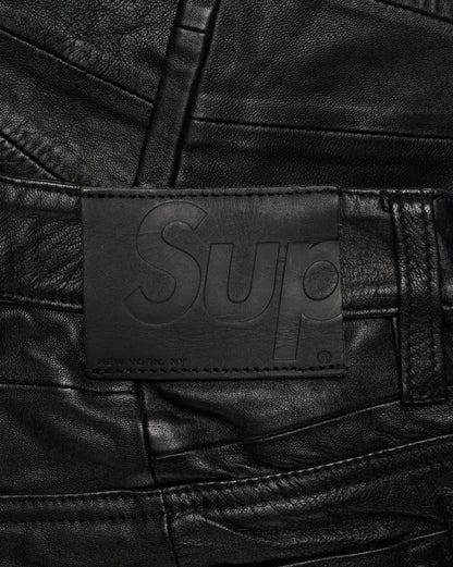Supreme patchwork 5-pocket leather pants Supreme