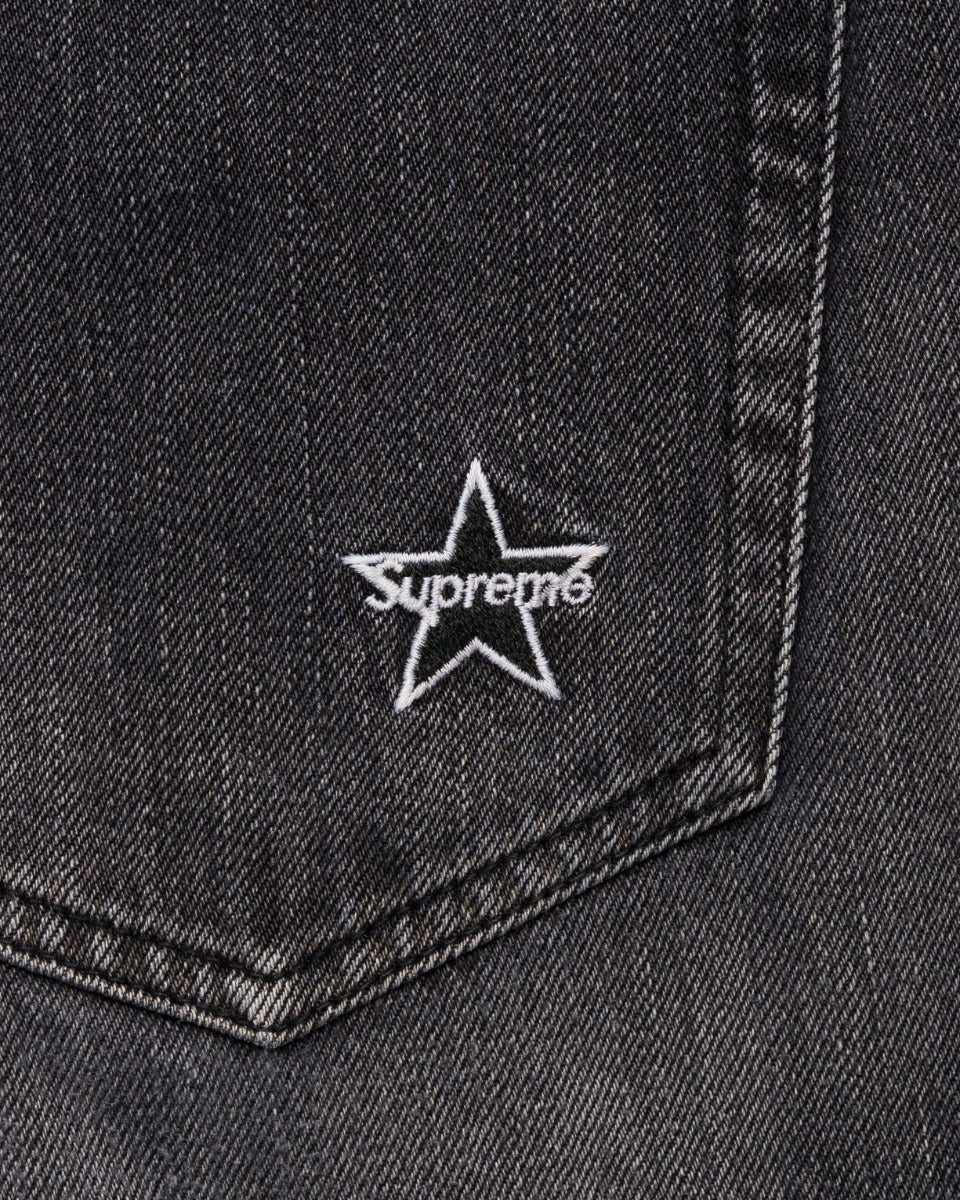 Supreme washed regular jeans