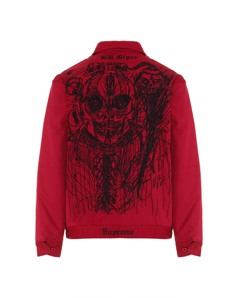 Supreme x H.R. Giger embroidered work jacket