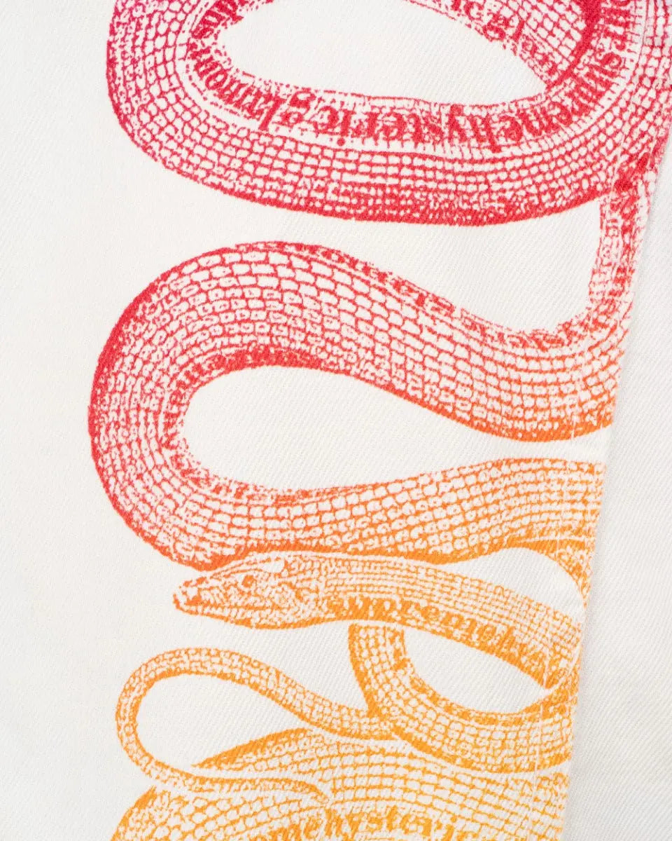 Supreme x Hysteric Glamour snake white denim trucker jacket Supreme