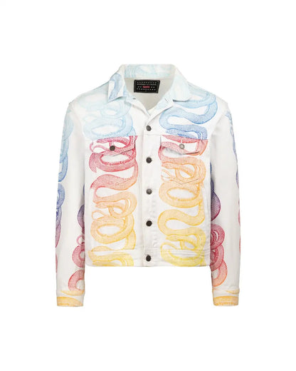 Supreme x Hysteric Glamour snake white denim trucker jacket Supreme