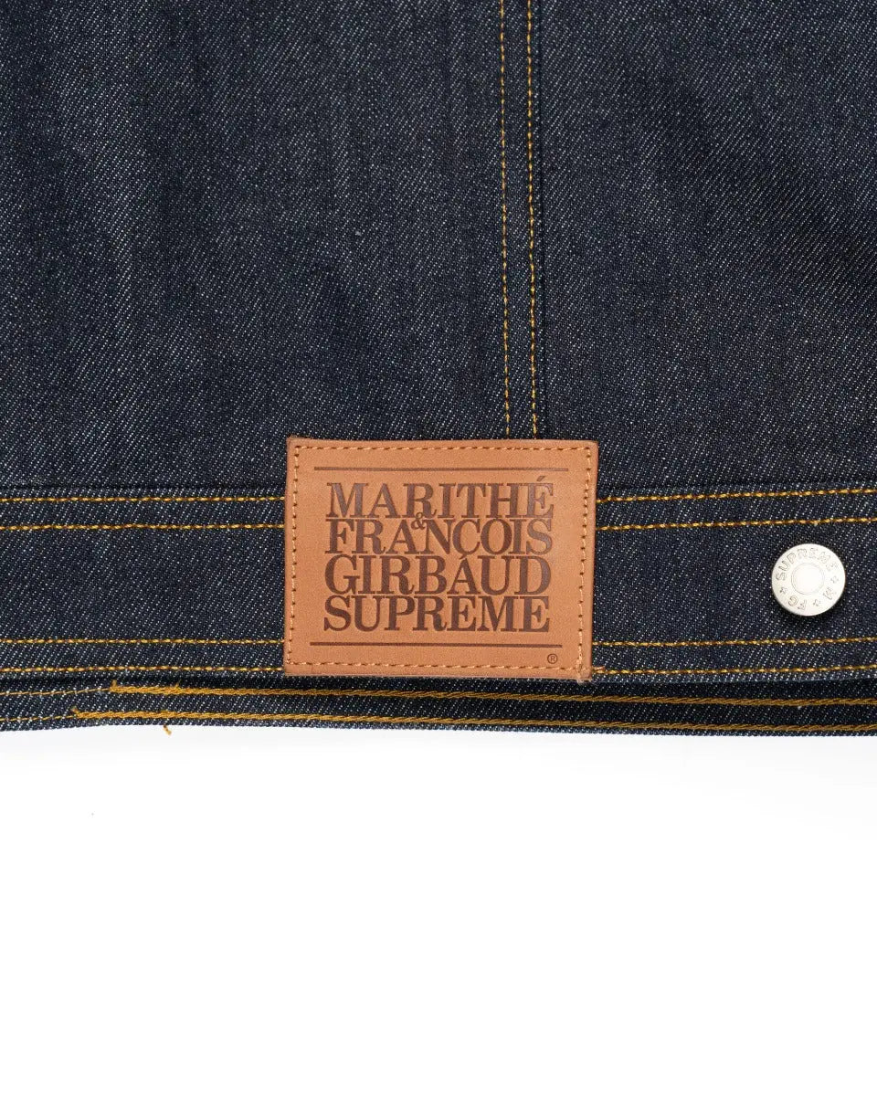 Supreme x Marithé + François Girbaud X-SEAM Indigo denim trucker jacket Supreme