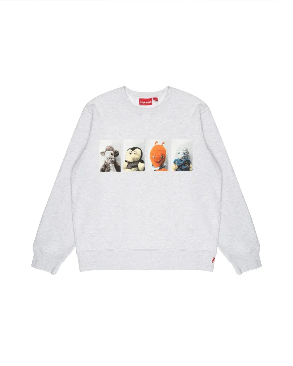 Supreme x Mike Kelley "AhhYouth!" heather grey crewneck sweatshirt