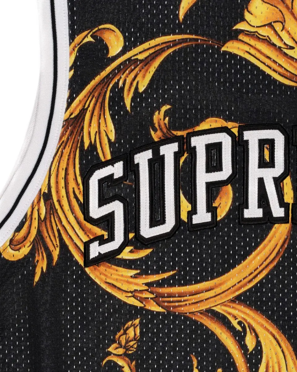 Supreme x Nike black basketball jersey t-shirt