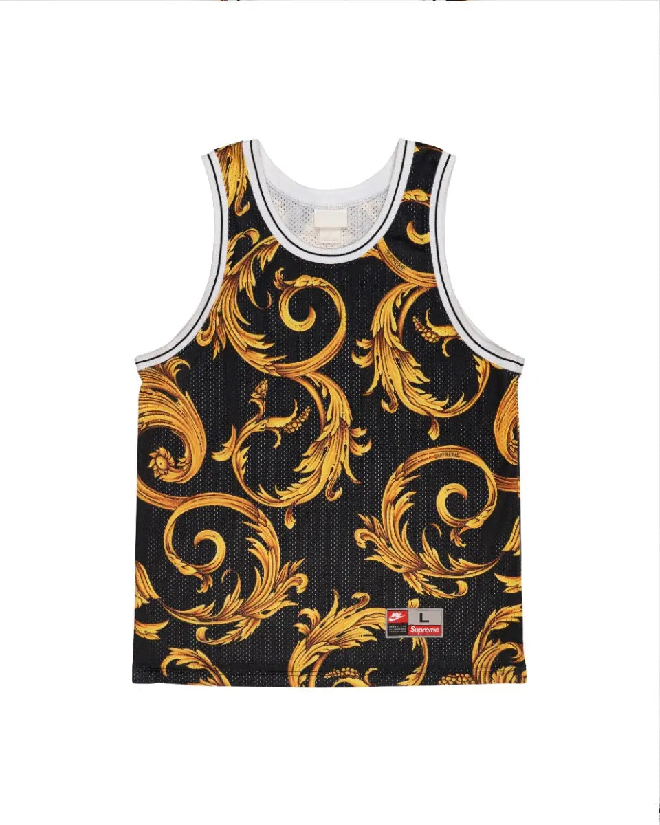 Supreme x Nike black basketball jersey t-shirt Supreme