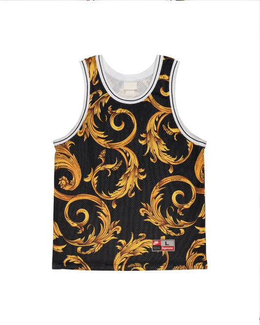 Supreme x Nike black basketball jersey t-shirt Supreme
