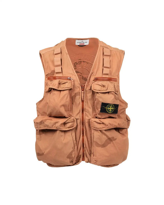 Supreme x Stone Island cargo camo vest jacket Supreme