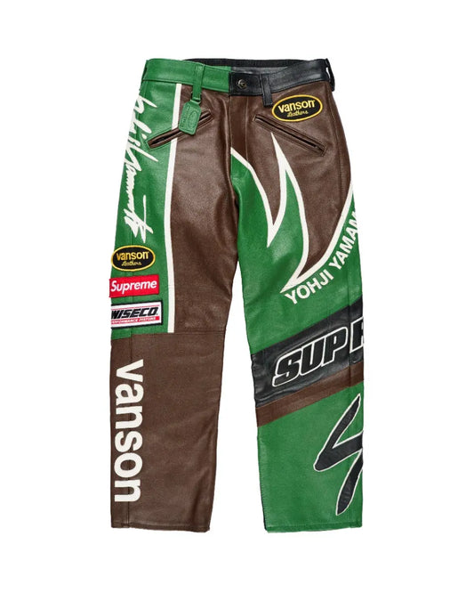 Supreme x Yohji Yamamoto x Vanson split leather biker pants Supreme