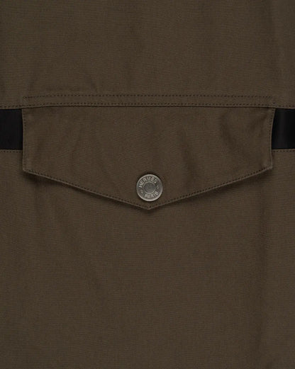 Hermes "Poche a cheval" khaki trench coat Hermès