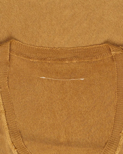 Maison Margiela MM6 metallic gold viscose tank top Maison Margiela