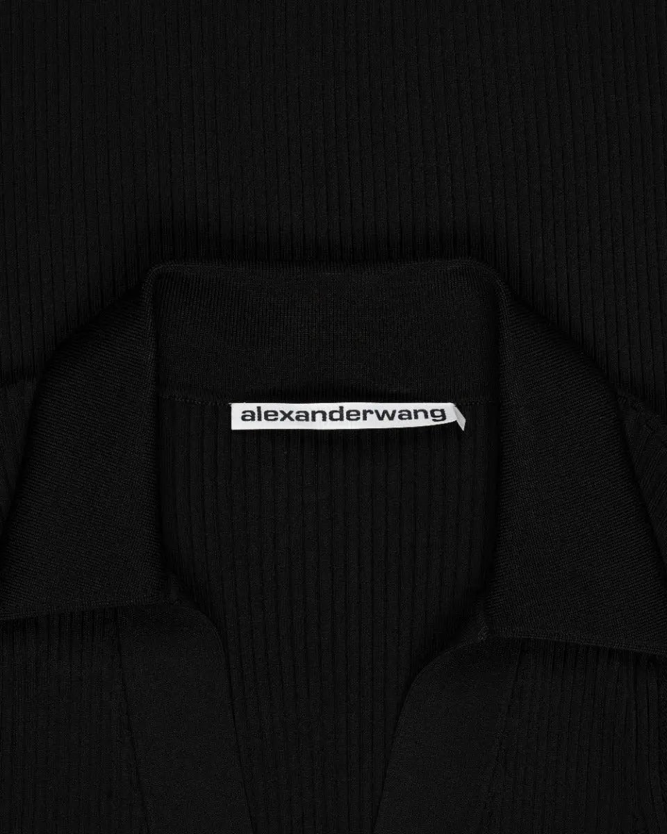 Alexander Wang Split Cuffs ribbed knit cardigan sweater