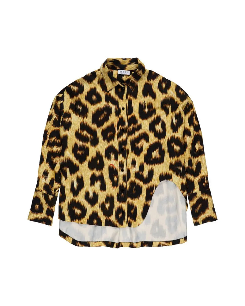 The Attico Margot leopard mini dress thumbnail