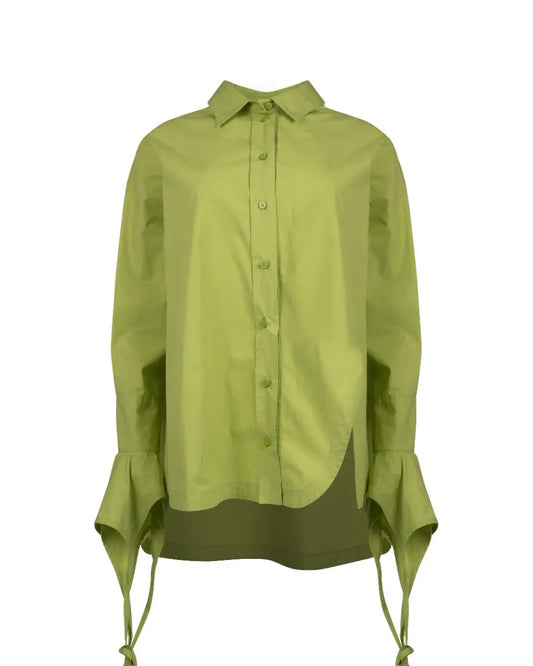 The Attico Silvya poplin mini button-up dress The Attico