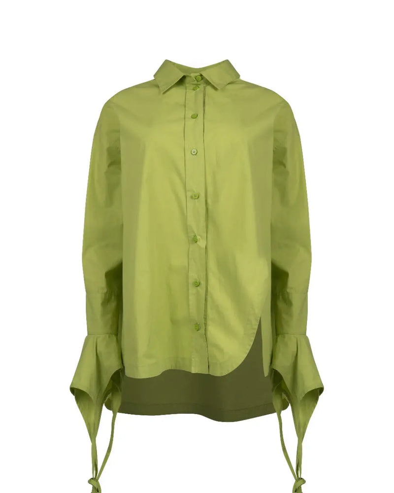 The Attico Silvya poplin mini button-up dress thumbnail