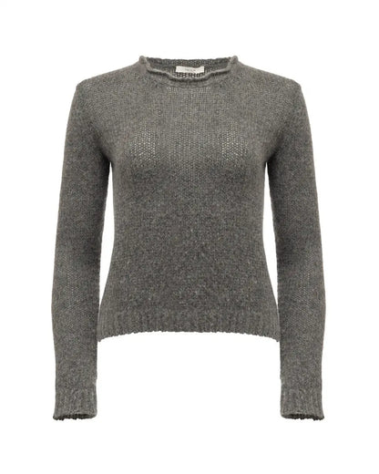 The Row grey cashmere knitted sweater The Row