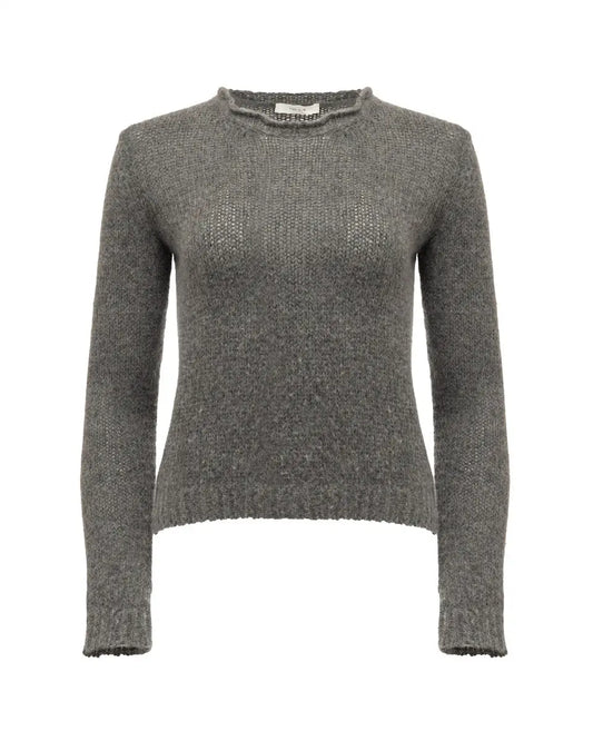 The Row grey cashmere knitted sweater The Row