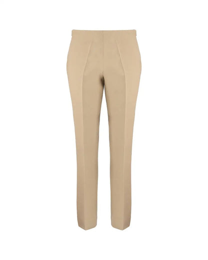 The Row low-waisted beige wool blend pants The Row