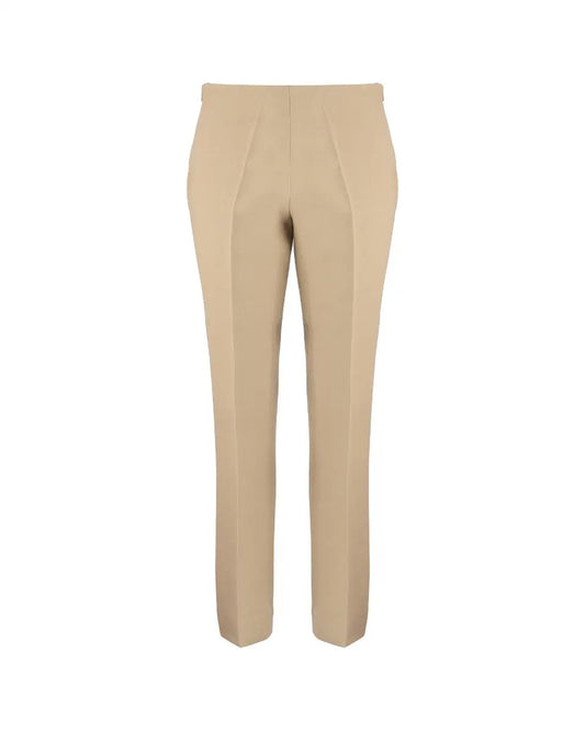 The Row low-waisted beige wool blend pants The Row