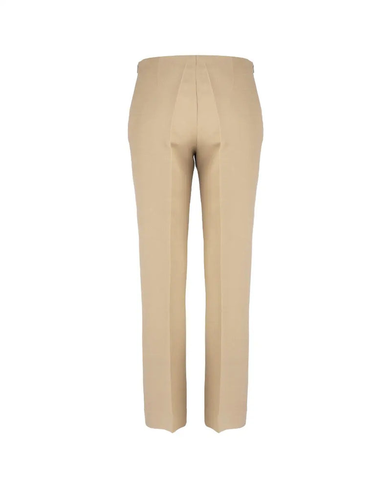 The Row low-waisted beige wool blend pants thumbnail