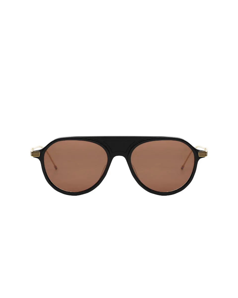 Thom Browne New York TB-809-C-NVY-GLD aviator sunglasses
