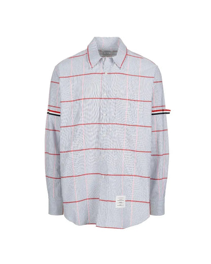 Thom Browne Oxford check Armband button-up shirt Thom Browne