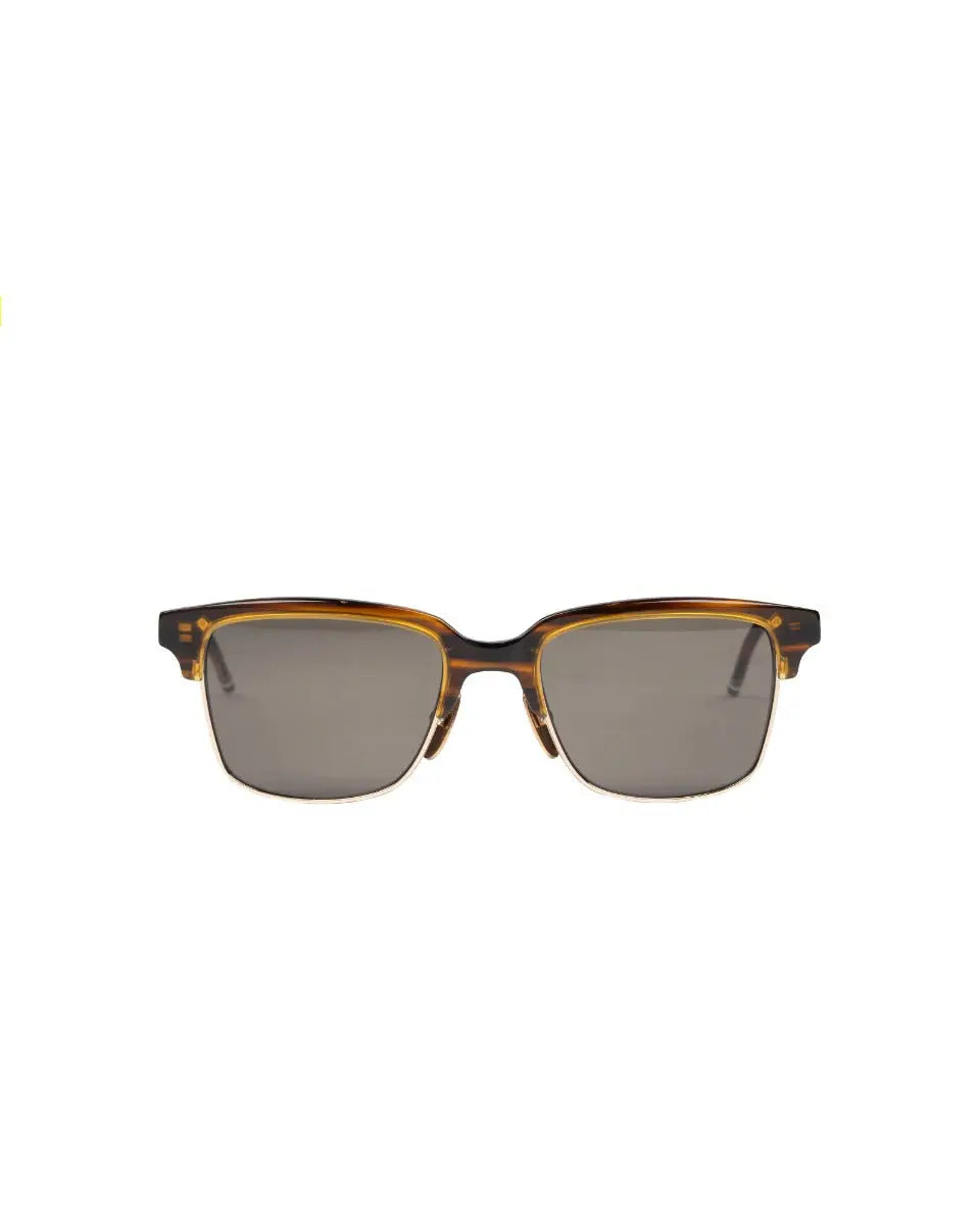Thom Browne wallnut gold frame sunglasses Thom Browne