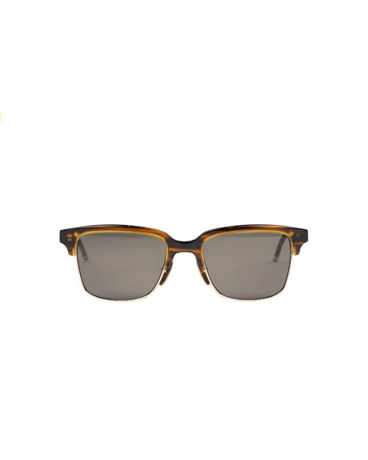 Thom Browne wallnut gold frame sunglasses Thom Browne