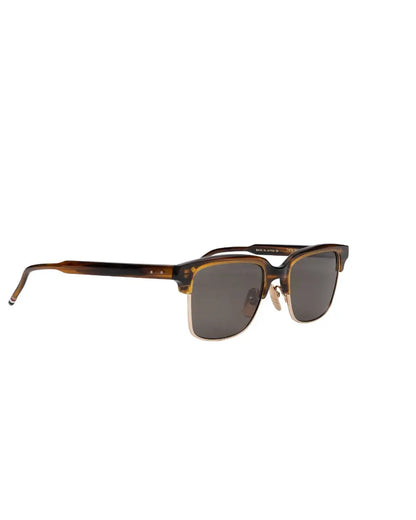 Thom Browne wallnut gold frame sunglasses Thom Browne