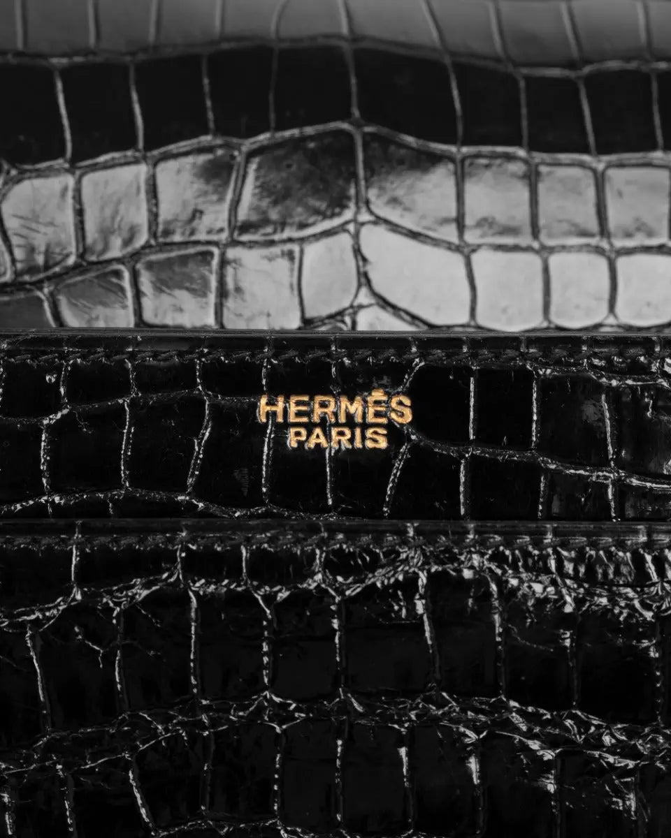 Hermes Sac Cordeliere crocodile black bag Hermès