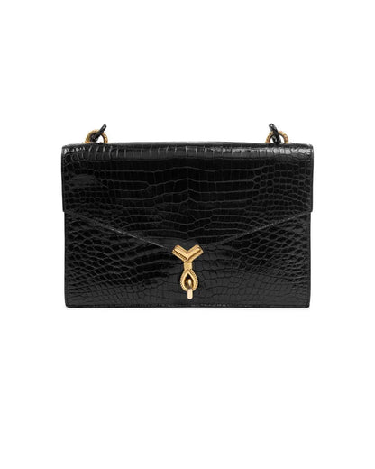 Hermes Sac Cordeliere crocodile black bag Hermès